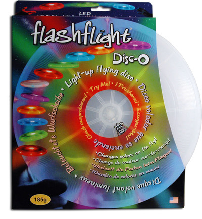 Nite Ize FLASHFLIGHT DISC-O - LIGHT UP Flying Disc LED Frisbee - Glow in the Dark Play