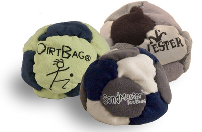 BEST FOOTBAGS 3 PACK - Set of Three Footbag Favorites (HACKY SACKS) Asst Colors