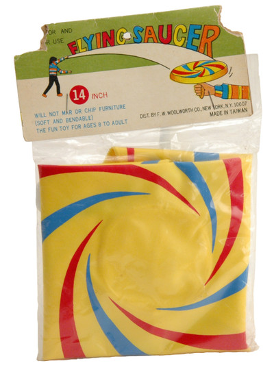 Flying Saucer Blowup Flying Disc Woolworth Brand